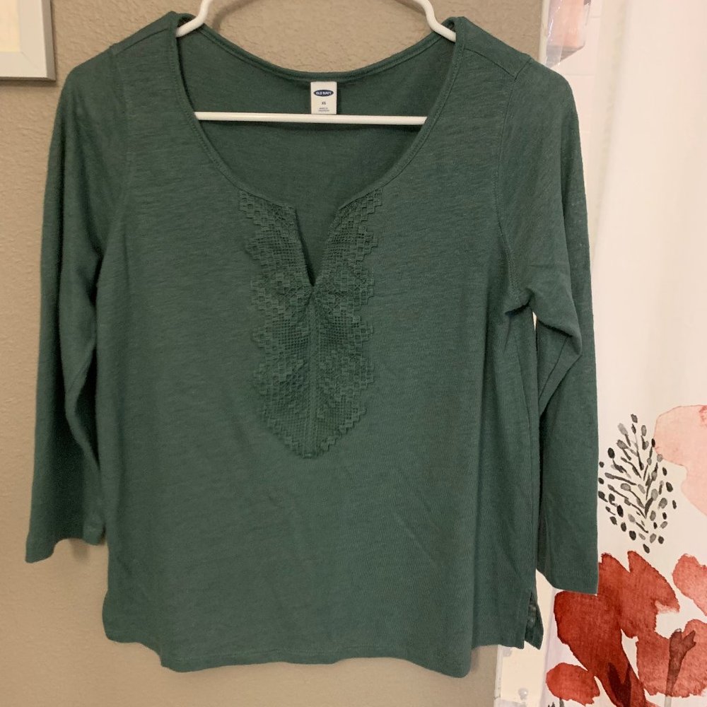 Old Navy Lace Front Top